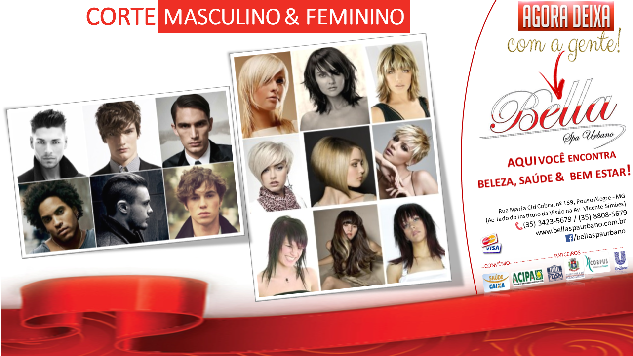 corte masculino e feminino